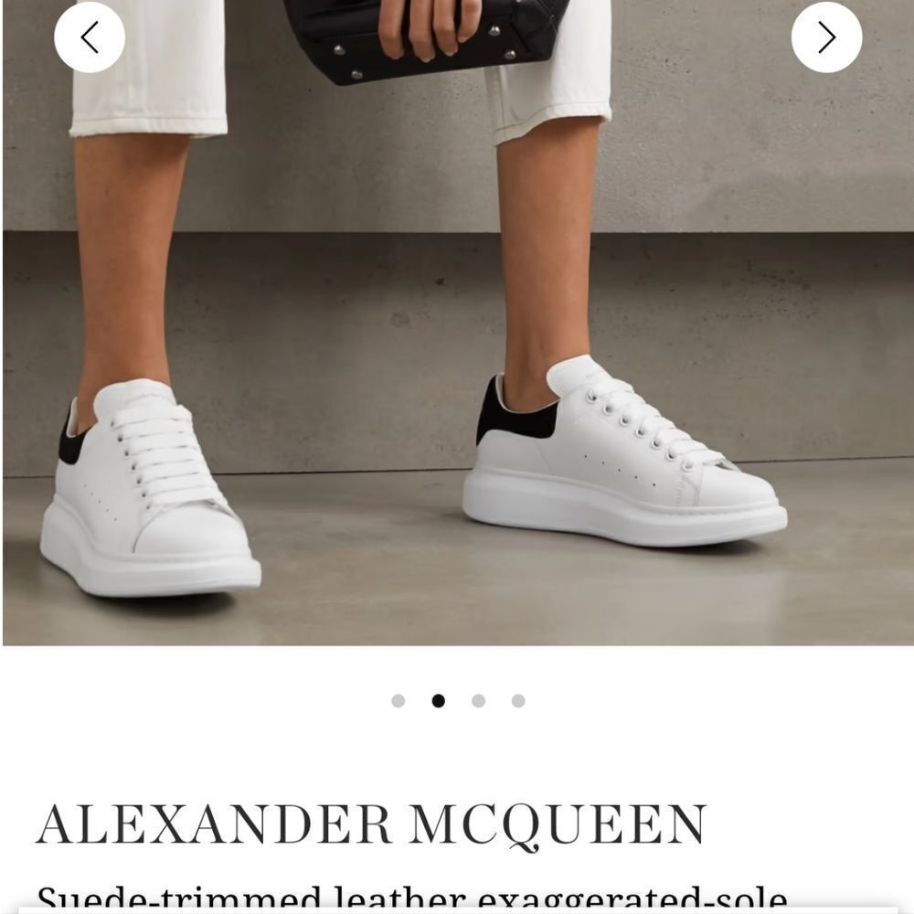 Alexander McQueen Black and White Sneakers